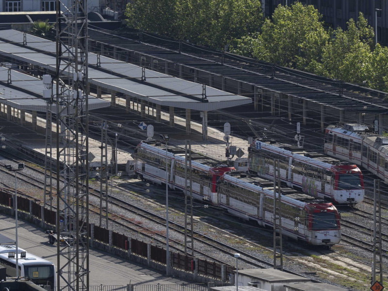 Trenes en la estación