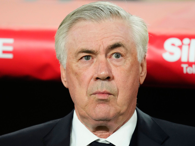 Carlo Ancelotti, durante la final de la Copa del Rey
