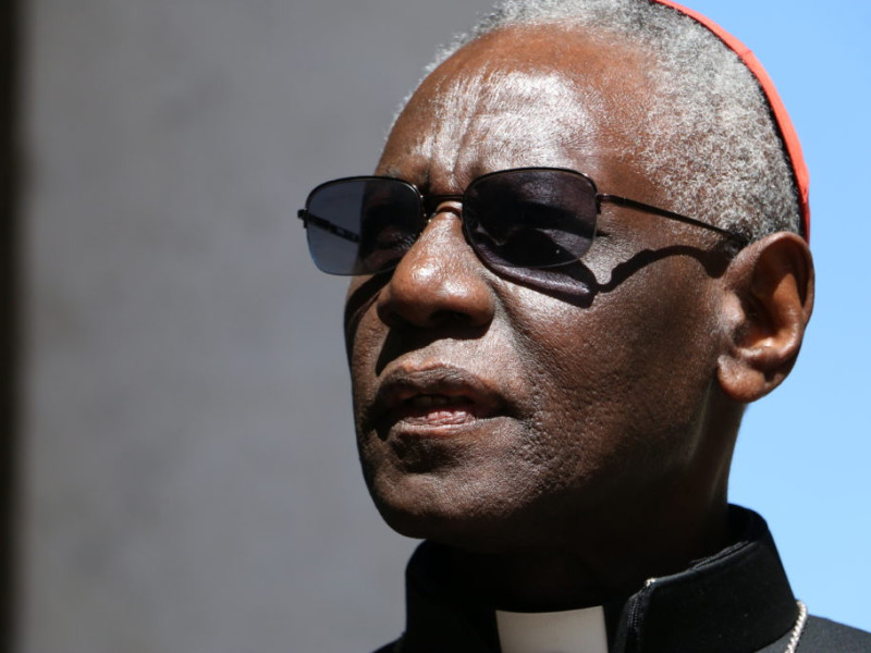 El cardenal Robert Sarah, de Ourous,Guinea