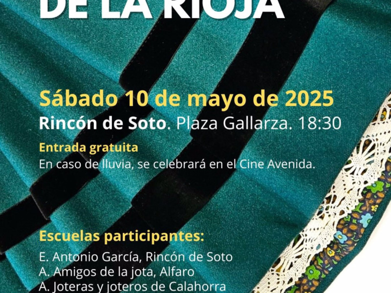 Rincón de Soto acogerá el sábado 10 de mayo el recuperado Festival de Escuelas de Jota de La Rioja