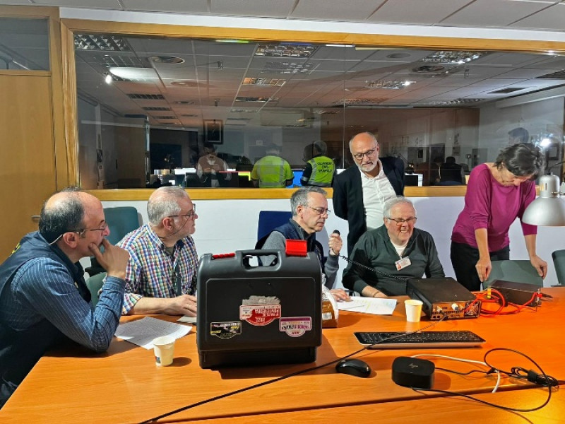 Radioaficionados red REMER en la subdelegación de Pontevedra
