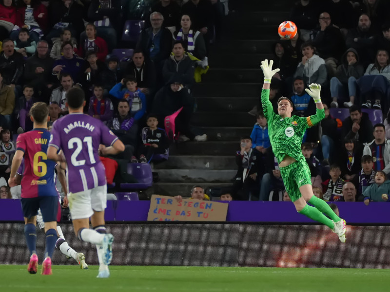 Ter Stegen, durante el Valladolid-Barcelona