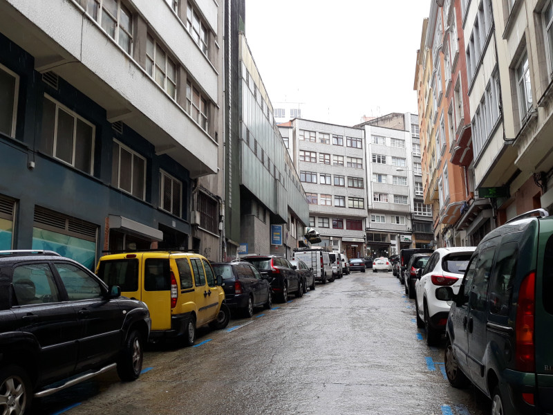 Calle Inés de Castro, en A Coruña