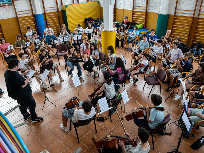 Alumnos del curso de Música de Soto del Barco