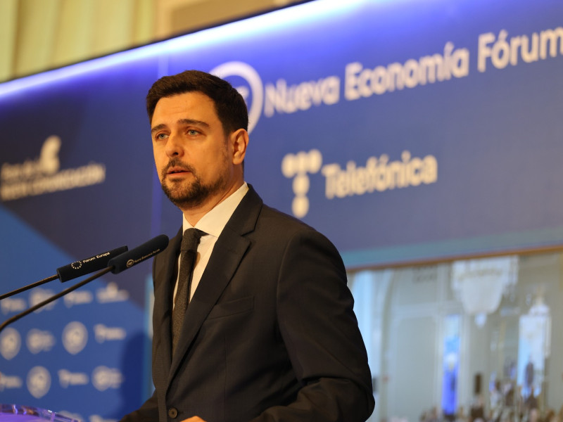 Diego Garrocho, durante los desayunos del Foro de la Nueva Comunicación