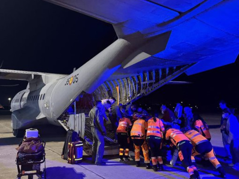 En enero se realizó otro traslado en un avión del Ejército