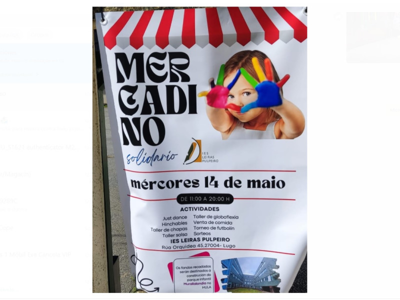 Mercadiño Solidario: O mércores 14 de maio