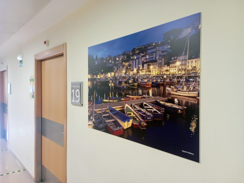Una fotografía de Vilaboy en un pasillo del Hospital