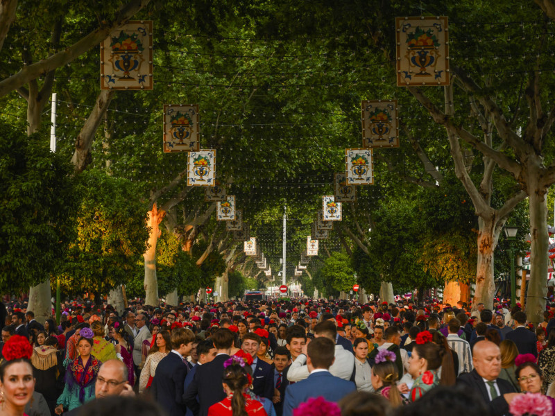 Una de las calles de la Feria de Abril