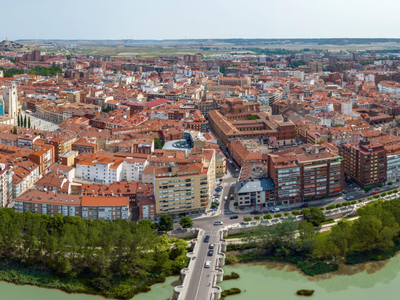 Ciudad de Palencia, vista panorámica