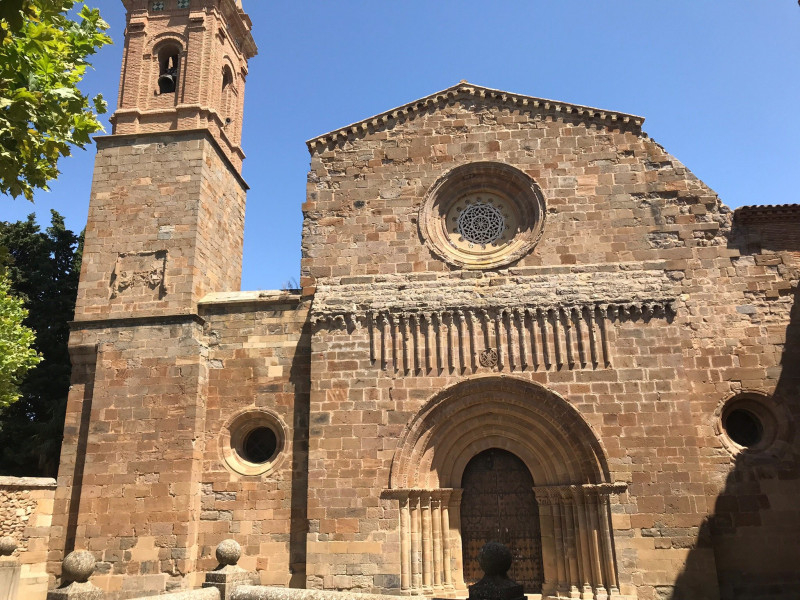 Fachada de la iglesia del Monasterio de Veruela.