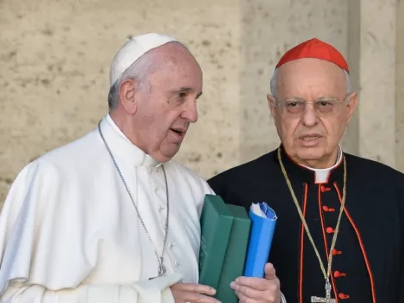 Mons. Baldisseri con el Papa Francisco