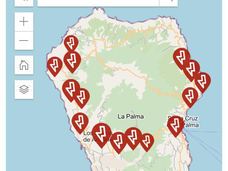 Lugares afectados por el apagón