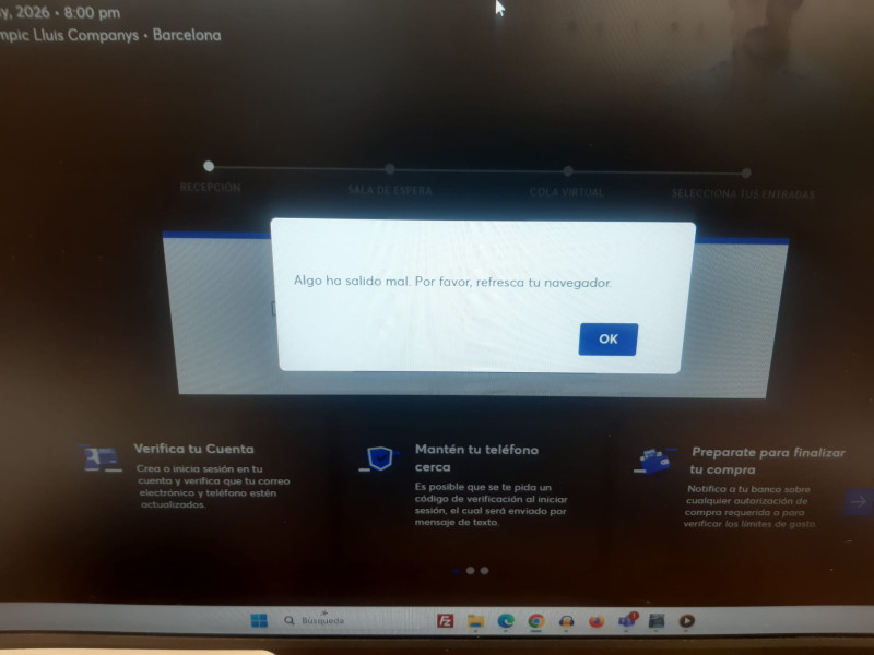 Algo ha salido mal. Por favor, refresca tu navegador