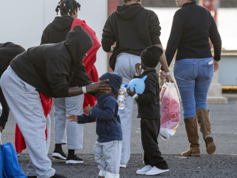 Niños inmigrantes rescatados