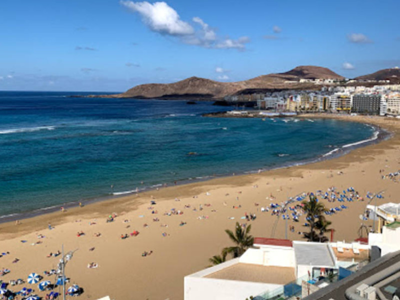 Playa de Las Canteras, en Las Palmas de Gran Canaria