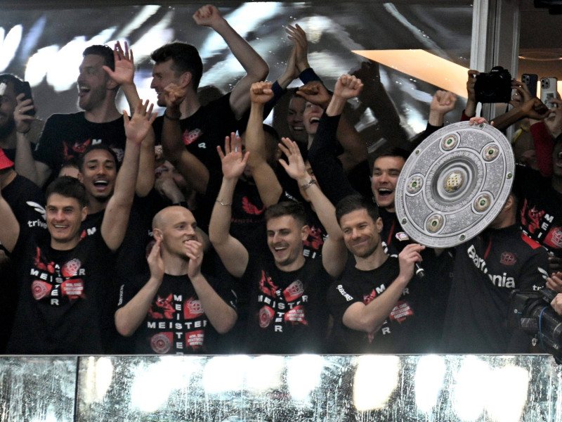 El Bayer Leverkusen celebra el pasado mes de abril de 2024 la conquista de su primera Bundesliga.