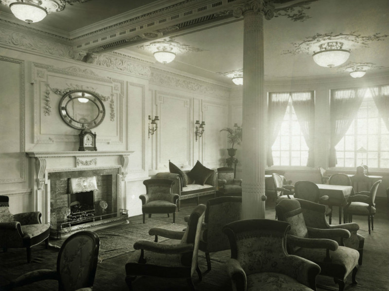 Sala de lectura del Titanic