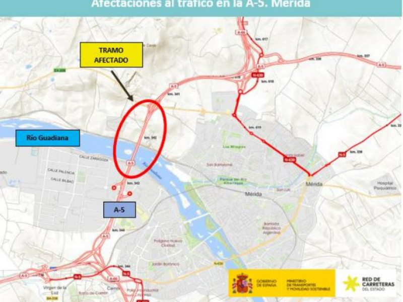 Los carriles izquierdos permanecerán cerrados en ambos sentidos hasta el 31 de julio
