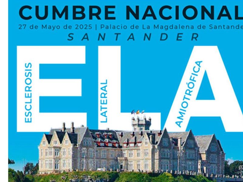 Cartel Cumbre Nacional sobre la ELA en Santander