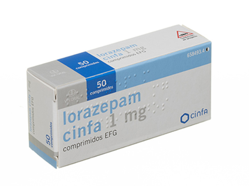 Caja de Lorazepam.