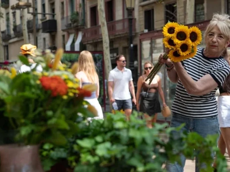Les Carolines floristeria de la Rambla de Barcelona