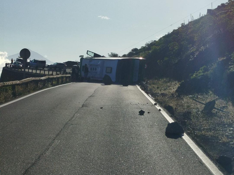 La guagua accidentada