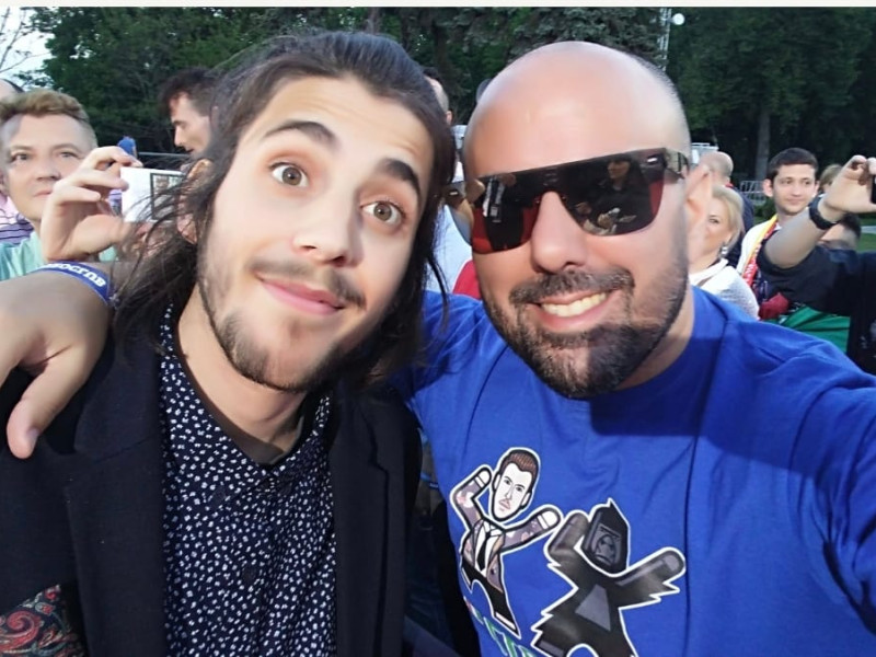 Alberto con Salvador Sobral, ganador en Eurovisión 2017