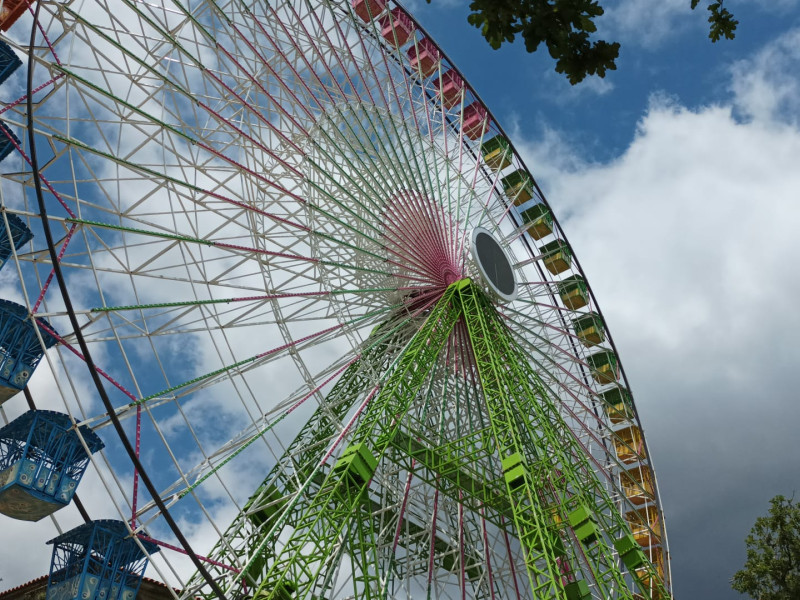 Noria de las fiestas de la Ascensión en Santiago