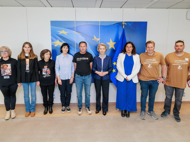 Las víctimas de la DANA con Von Der Leyen