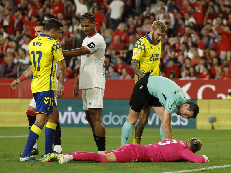 Jugada polémica en el Sevilla - Las Palmas