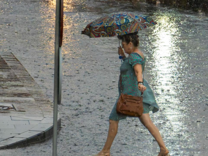La lluvia ha sido especialmente intensa en el interior de la provincia.