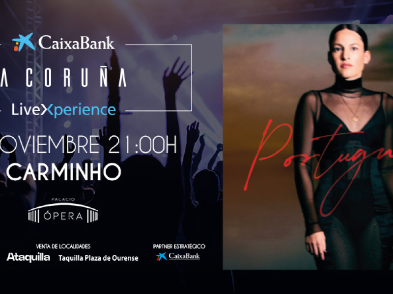 Anuncio del concierto de Carminho en A Coruña