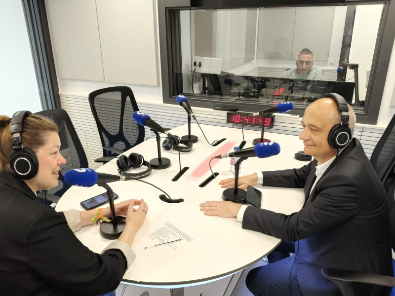 Florencio Martín, en la entrevista con Eva Iglesias en COPE Coruña