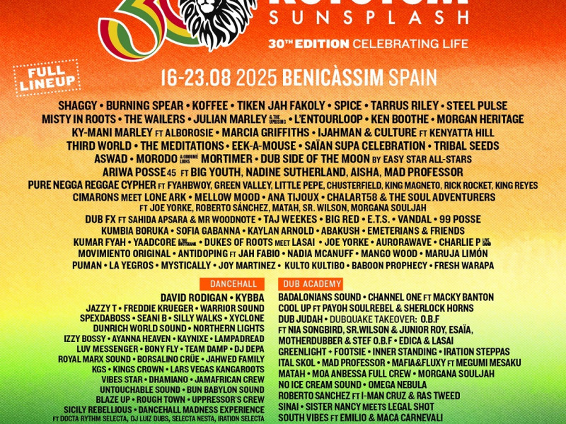 Cartel Rototom Sunsplash 2025