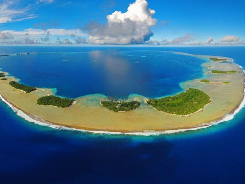 La isla de Pescadores, en Micronesia