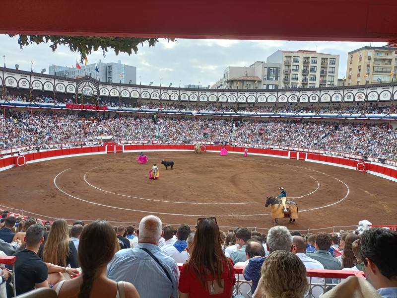 Uno de los festejos de la feria taurina de Santander en 2024