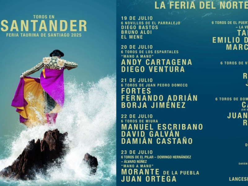 Cartel de la Feria de Santiago de Santander 2025