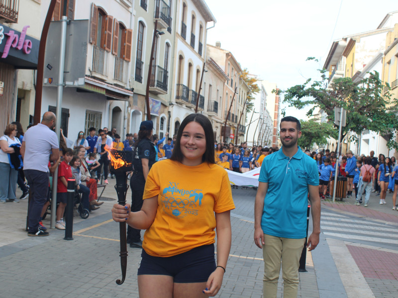 La antorcha del Minijocs olímpics de la Marina Alta ya ha llegado a Dénia