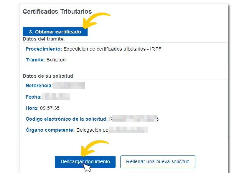 Captura de pantalla sede.agenciatributaria.gob.es