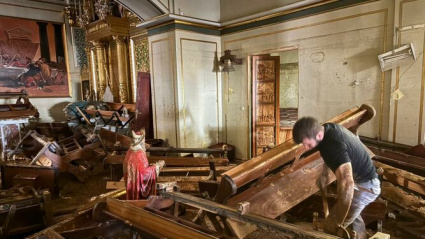Iglesia de Picanya afectada por la Dana de Valencia