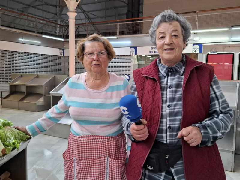 Bernarda e Inmaculada, en el Mercado del Sur de Gijón