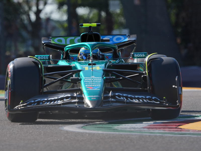 Fernando Alonso, en el GP Emilia Romaña