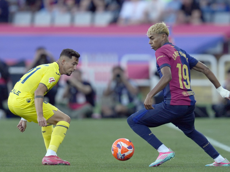 Lamine Yamal, durante el Barcelona-Villarreal