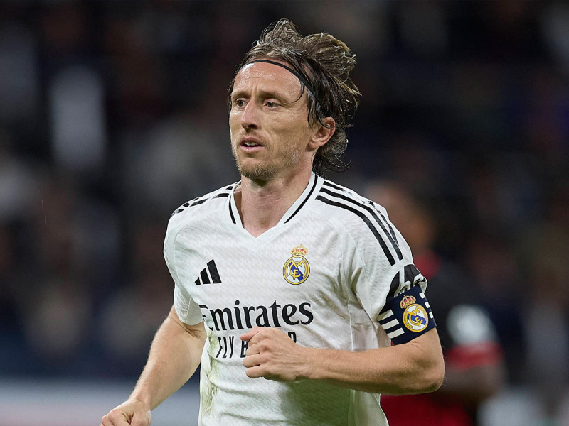 Luka Modric, durante el partido entre el Real Madrid y el Mallorca en la temporada 2024-2025
