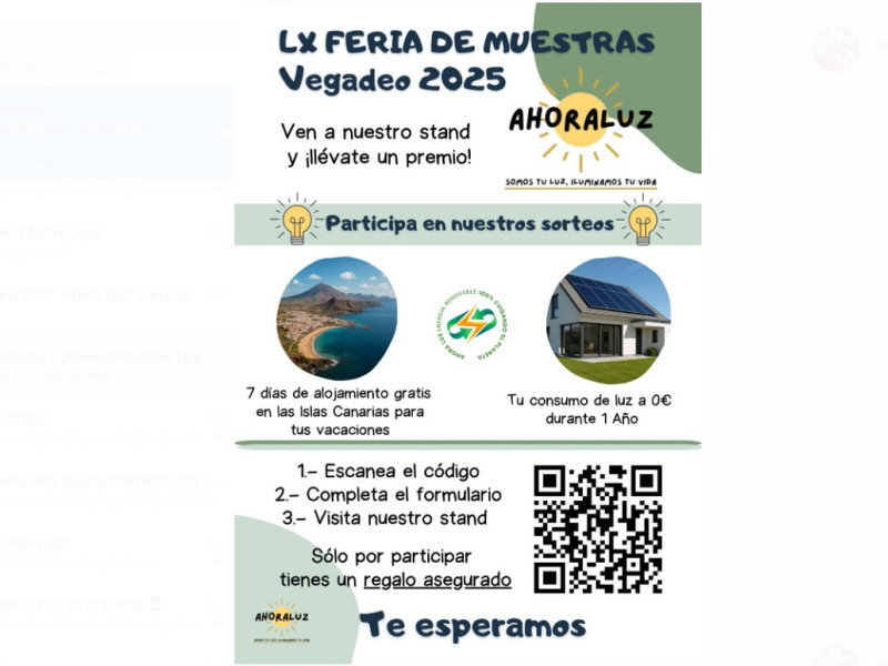 Deja tus datos y participa en sorteos exclusivos de "Ahora Luz"