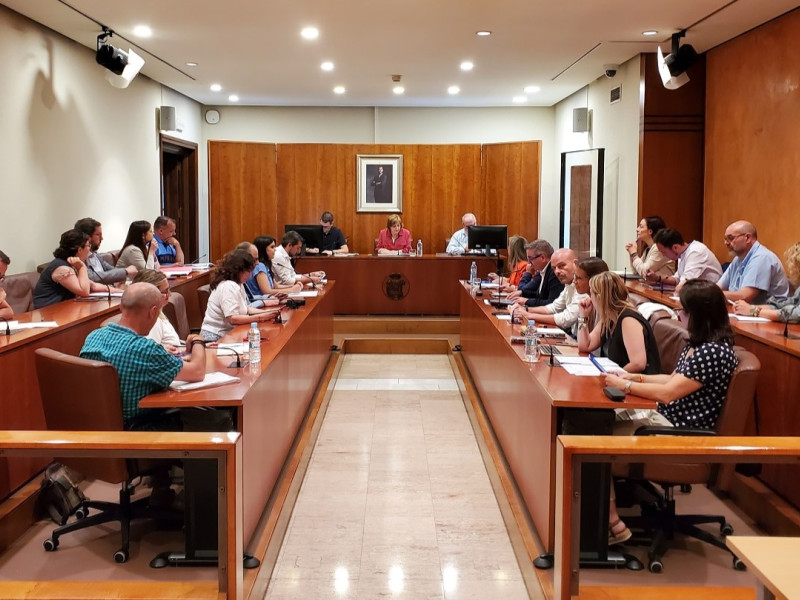 Una imagen del Pleno municipal de Avilés