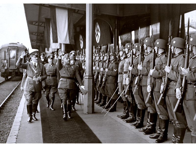 Franco y Hitler en Hendaya