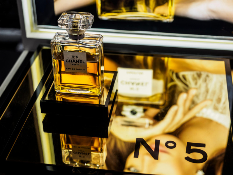 Frasco de perfume Chanel nº 5