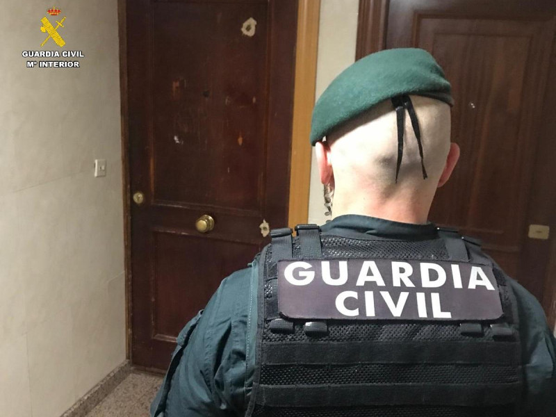 Intervención de la Guardia Civil en la localidad de Villamuriel de Cerrato